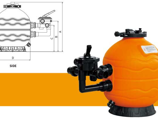 Bình lọc cát Glong FB-004 D900 (Van Ngang 2.0")