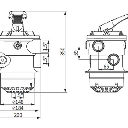 Bình lọc cát Glong PW-500 (Van Đứng 1.5") Bình lọc cát Glong PW-500 (Van Đứng 1.5")
