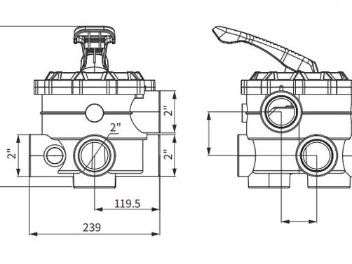 Bình lọc cát Glong FB-004 D900 (Van Ngang 2.0")