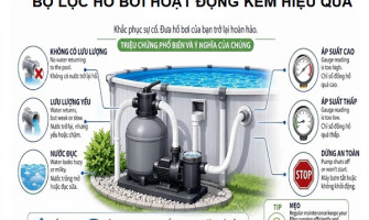 Sự Cố Hệ Thống Lọc Hồ Bơi: Chẩn Đoán Theo Lưu Lượng, Áp Suất Và Dấu Hiệu