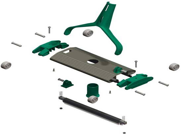 Phụ kiện bàn hút hợp kim nhôm Gemas 346mm