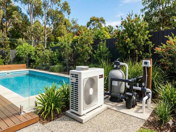 Máy bơm nhiệt hồ bơi Heat Pump lắp ngoài trời