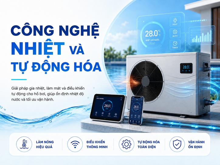 Công nghệ nhiệt và tự động hoá hồ bơi