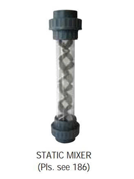 Static mixer trộn ozon