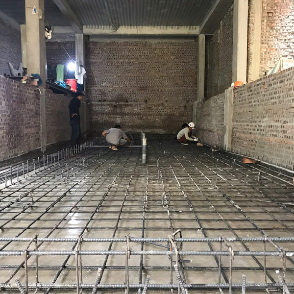 Kết cấu thép đáy hồ bơi